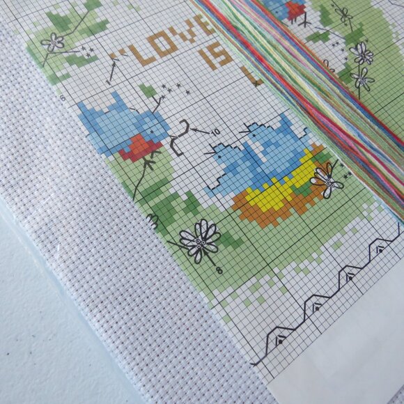 Love is Us Sunset Counted Cross Stitch Vintage Kit #2983, 1984 - Picture 6 of 10